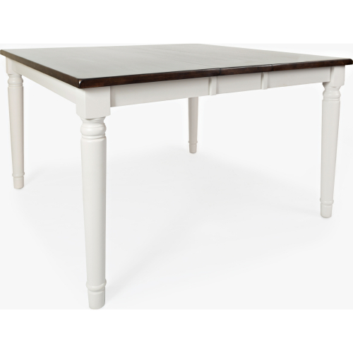 Orchard Park 60" Counter Dining Table in Dark Wood & Light Grey